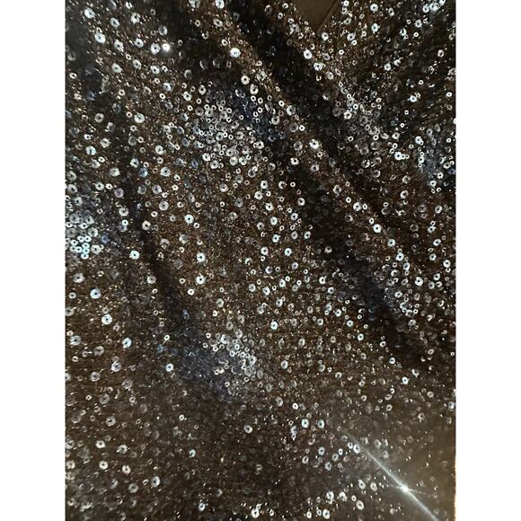Bardot Blue Sequin Wrap Dress - Size M - NWT - Picture 6 of 9